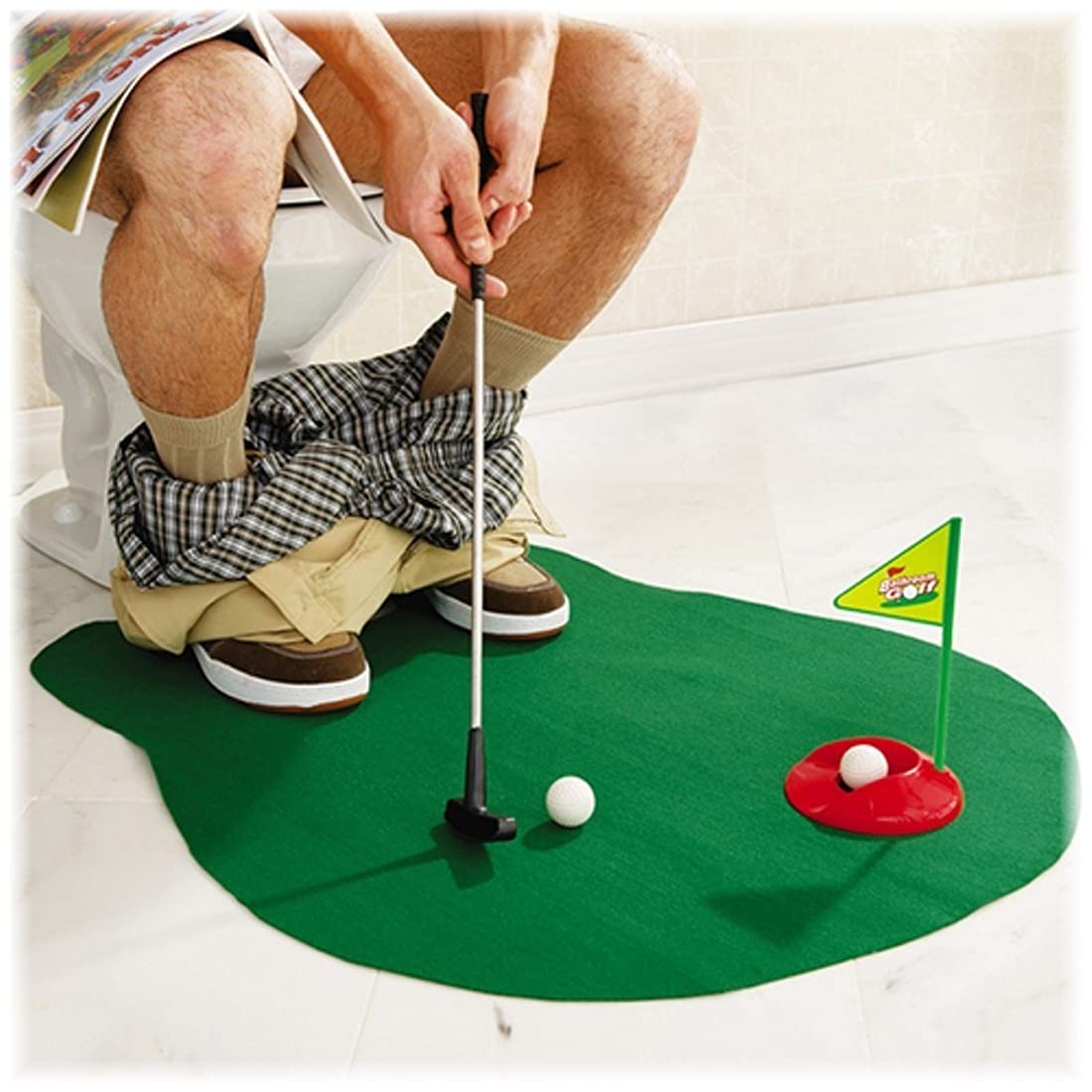 HND Tapis de Golf pour Les Toilettes