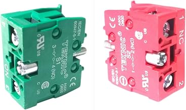 NO and NC Elements for Push Button | Auxiliary Contact element | Pack of (5 X 5) 10 pcs | Normally Open-Normally Close | C...