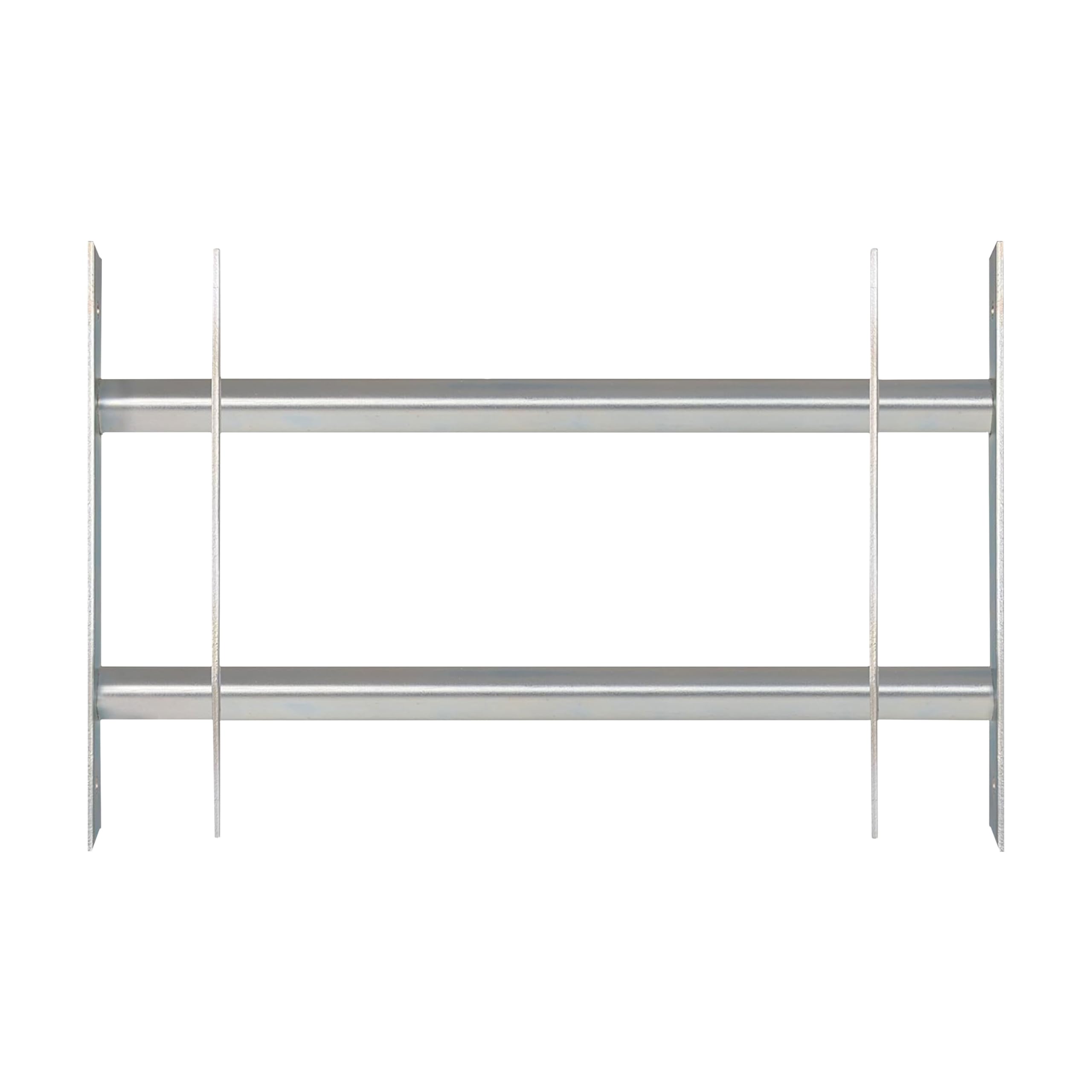siwitec Fenstergitter inkl. Montagezubehör | Stahl roh | Einbruchschutz | Gitter | Kellerfenstersicherung | ausziehbare Fenstersicherung | 700-1050 x 450 mm