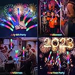 Glow Sticks Bulk, 110 PCS Foam Glow Sticks, LED Foam Sticks in The Dark Party Supplies with 3 Modes Colorful Flashing, Wedding, Concert, Party, Raves, Events, Birthday - Image 5