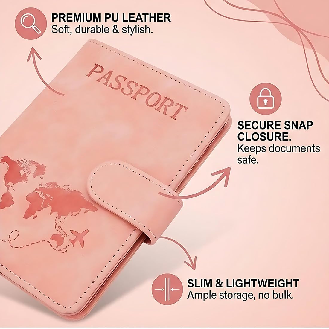 2 Pezzi Porta Passaporto, Rosa e Azzurro Custodia, Viaggio per Carte di Credito, Carta d'Identità e Documenti di Viaggio, Cover Passaporto Italiano Accessori da Viaggio/Regalo per Viaggiatori