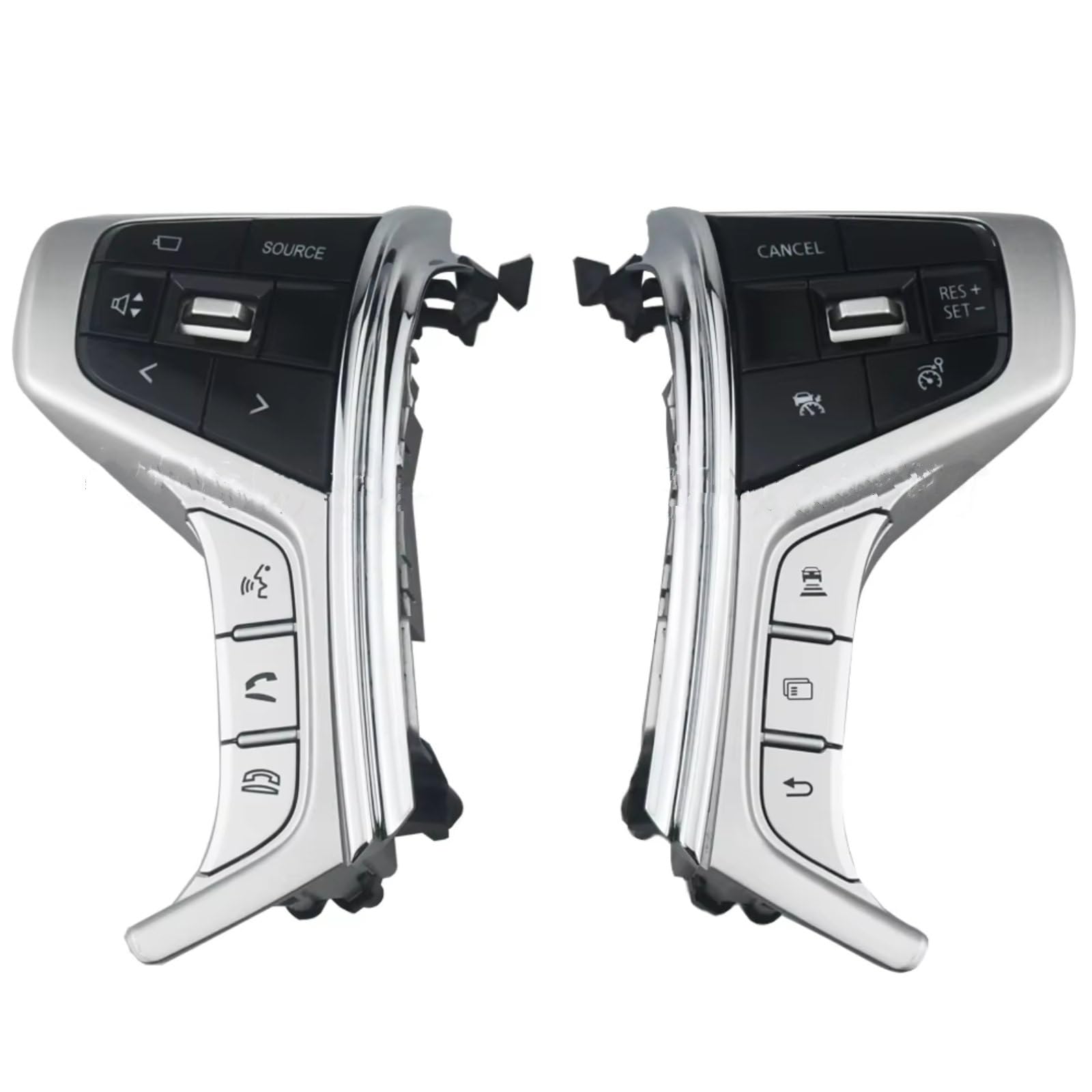 Compatible Con Mitsubishi Para Pajero Sport 2015-2022 Para Outlander Para Delica L200 Botón De Audio Del Volante Del Coche Interruptor De Control De Crucero autopartes