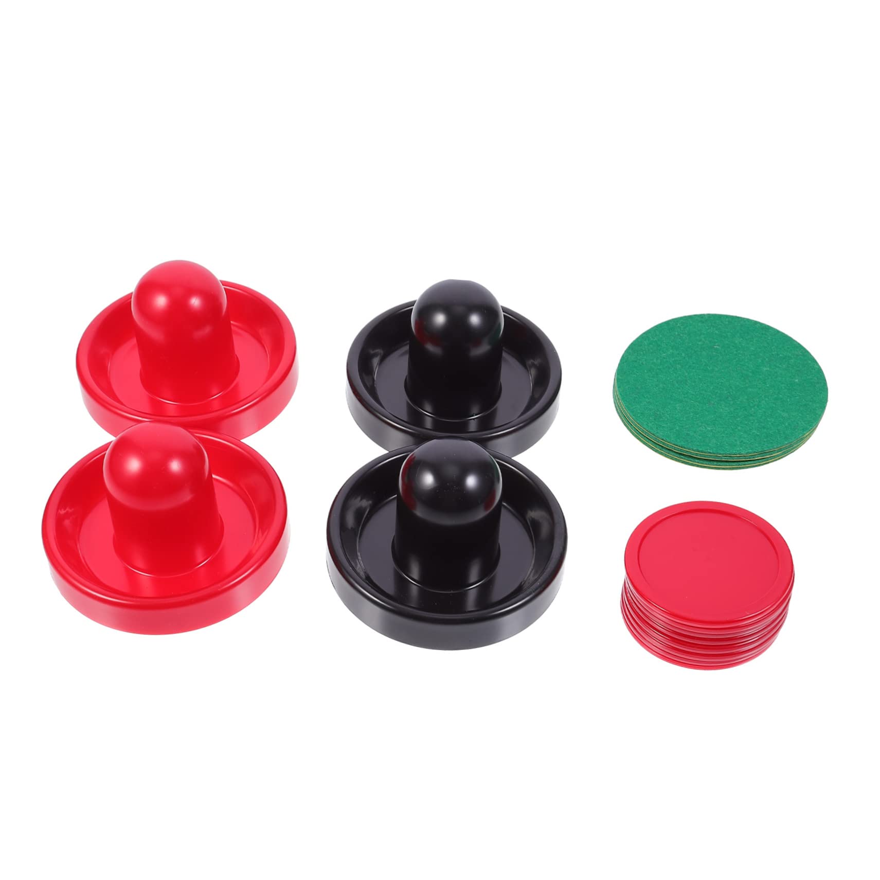 BRIGHTFUFU 1Set Replacement Air Hockey Parts and Pushers Pucks and Felt Pads Durable Accessories for Air Hockey Table Games