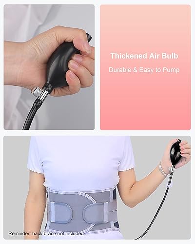 Miniatura 3 de Almohada inflable de apoyo lumbar para cama, silla, automóvil, uso doméstico, soporte de cintura de tracción lumbar, cinturón de aire para alivio de