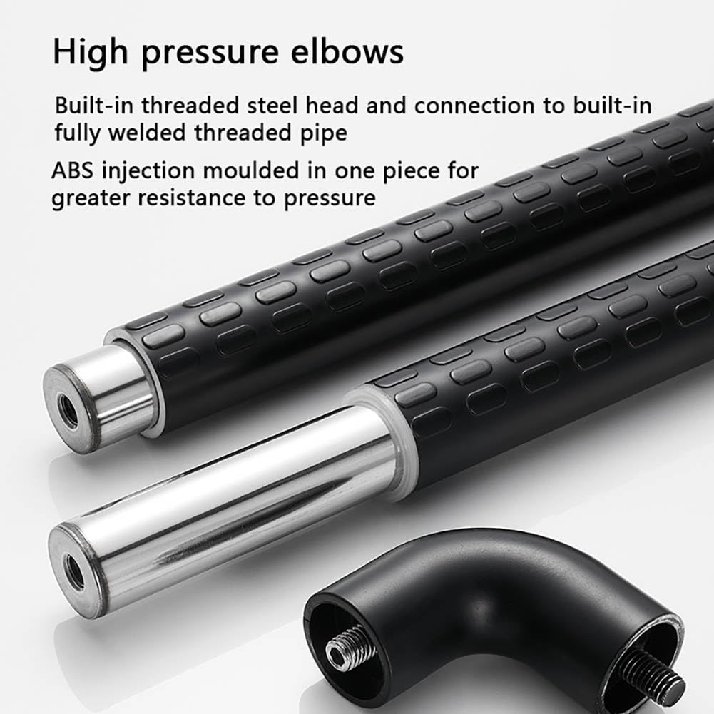 asidero de ducha, Barras de seguridad for el baño Ángulo de 90 grados Barra de apoyo for ducha negra con anillo iluminado Barra de apoyo for inodoro de acero inoxidable con acabado chapado en plástico