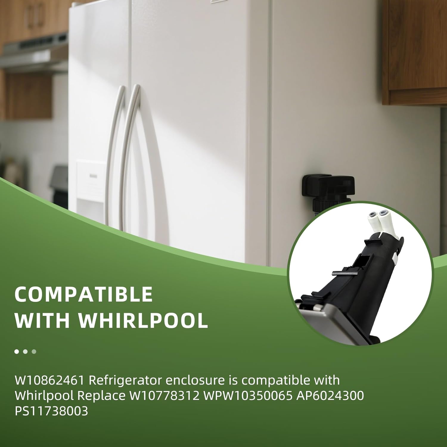 W10862461 Refrigerator Housing Compatible With Whirlpool Replace W10778312 WPW10350065 AP6024300 PS11738003