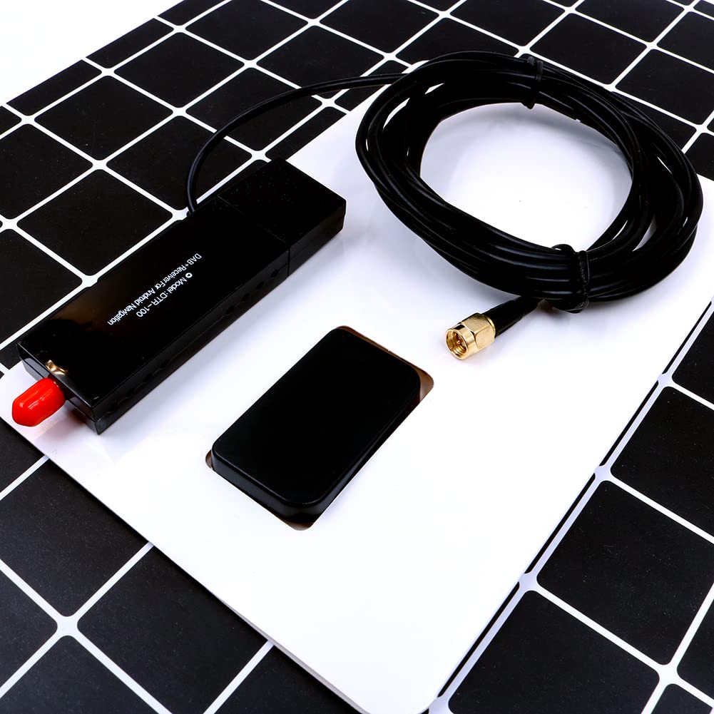 DollaTek Dab Récepteur Radio dans l'antenne de Voiture numérique Dab + Adaptateur Tuner Box Audio USB antenne en Boucle amplifiée décodage Radio recevoir pour Android