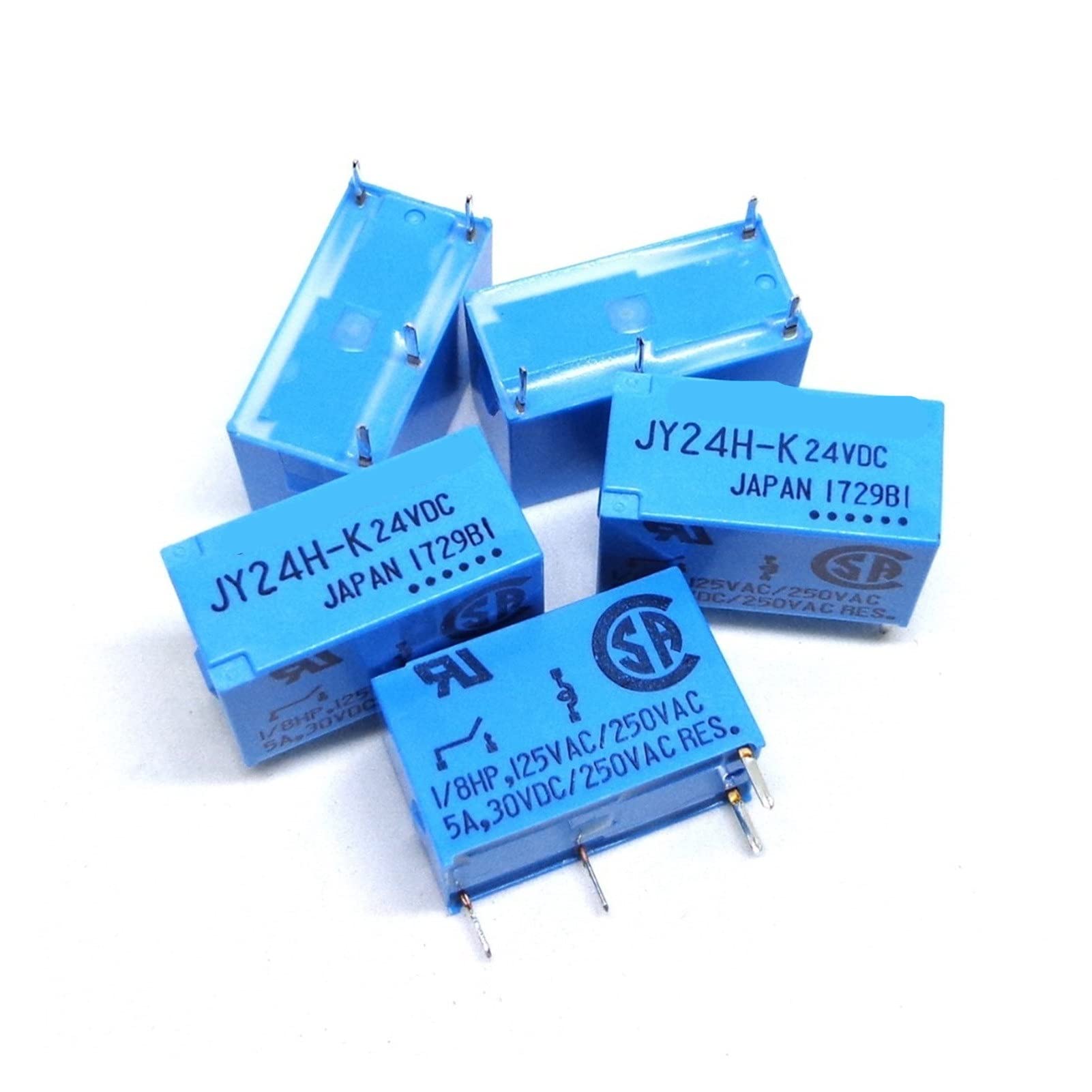 Relais JY24H-K 24VDC AMAZWI : lot de 20 pièces pour circuits imprimés électroniques