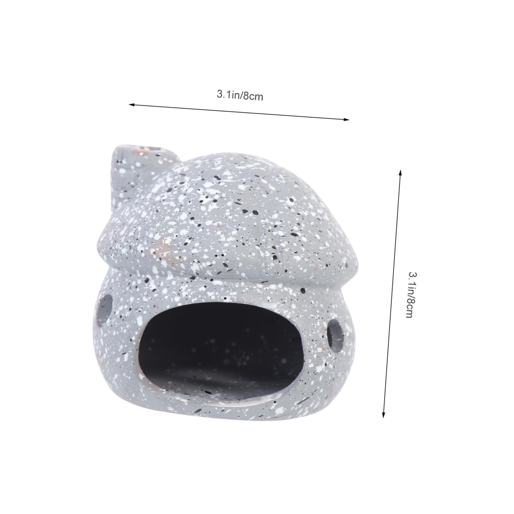 POPETPOP 3 Juegos Olla De Barro del Tanque De Peces Adornos Paisajismo Cueva De Peces Decoración Pecera Decoración De Pecera Peceras Olla De Barro De Pescado Cueva del Acuario 2 Piezas * 3