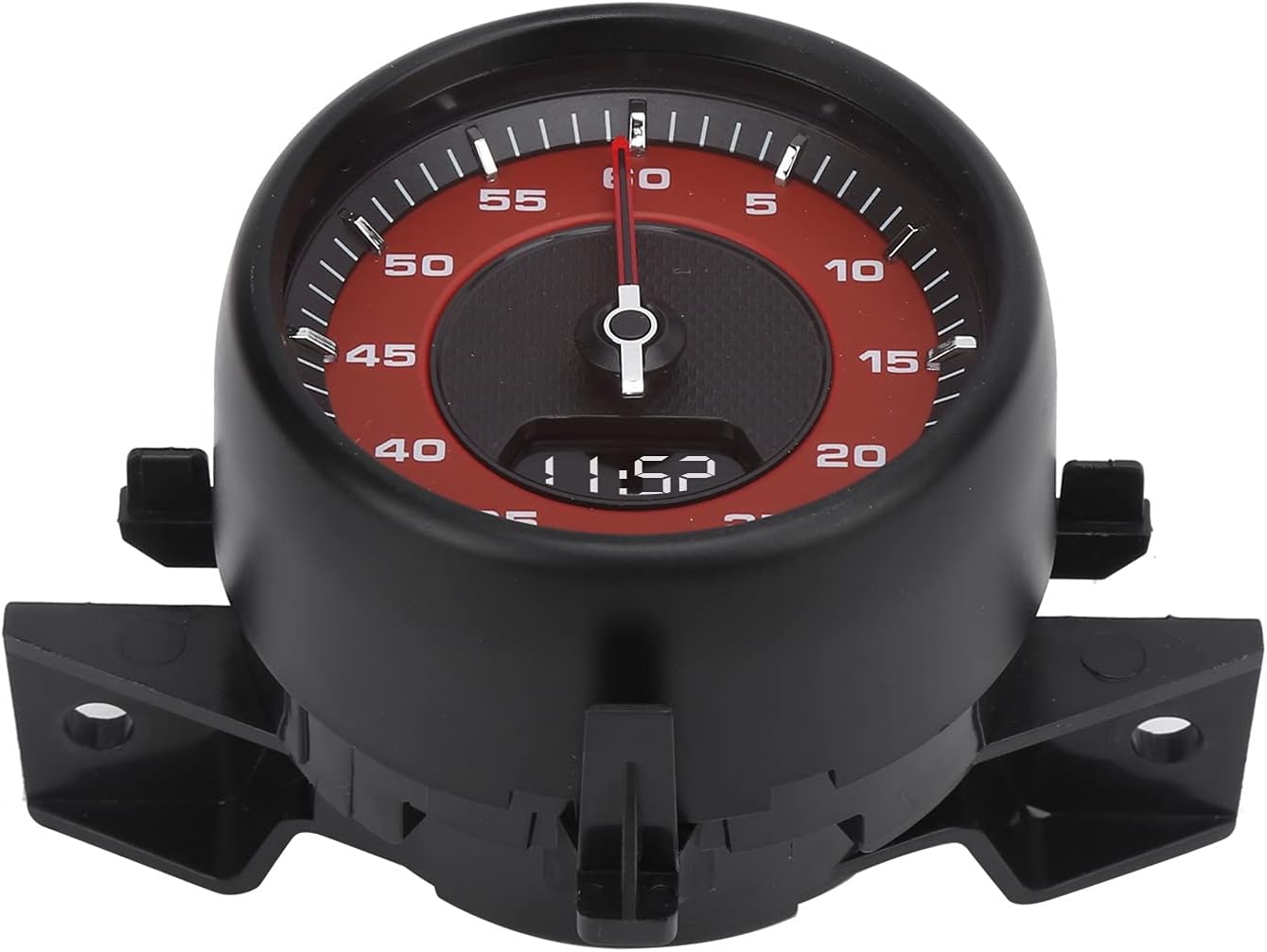 Dashboard Clock, Clear Scale Stable Performance Dashboard Lap Timer High Accuracy for Car (Red)