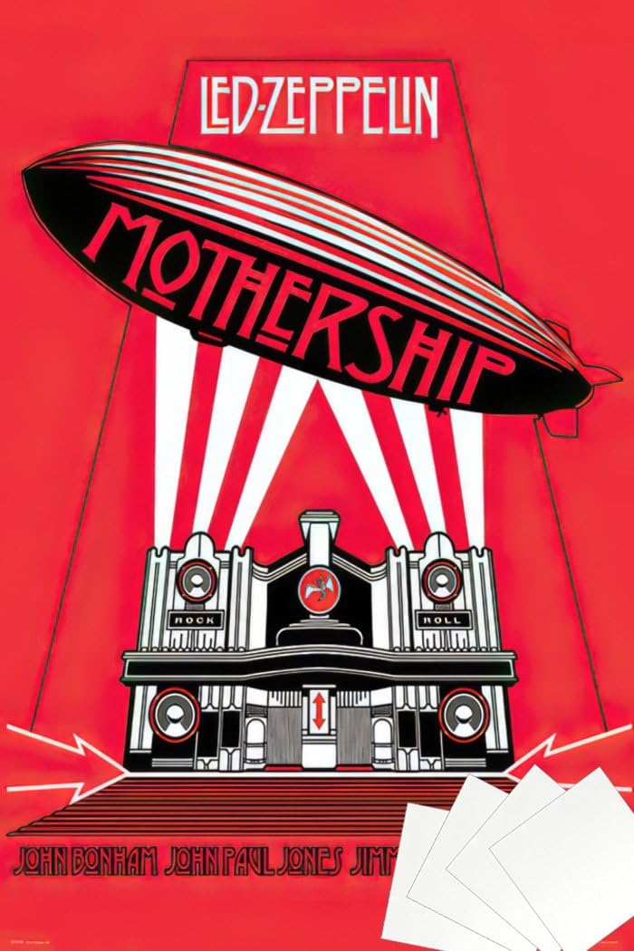 LED-ZEPPELIN MOTHERSHIP オリジナル両面ポスター Amazon.com: Led Zeppelin - Music Poster (Mothership - Album Cover
