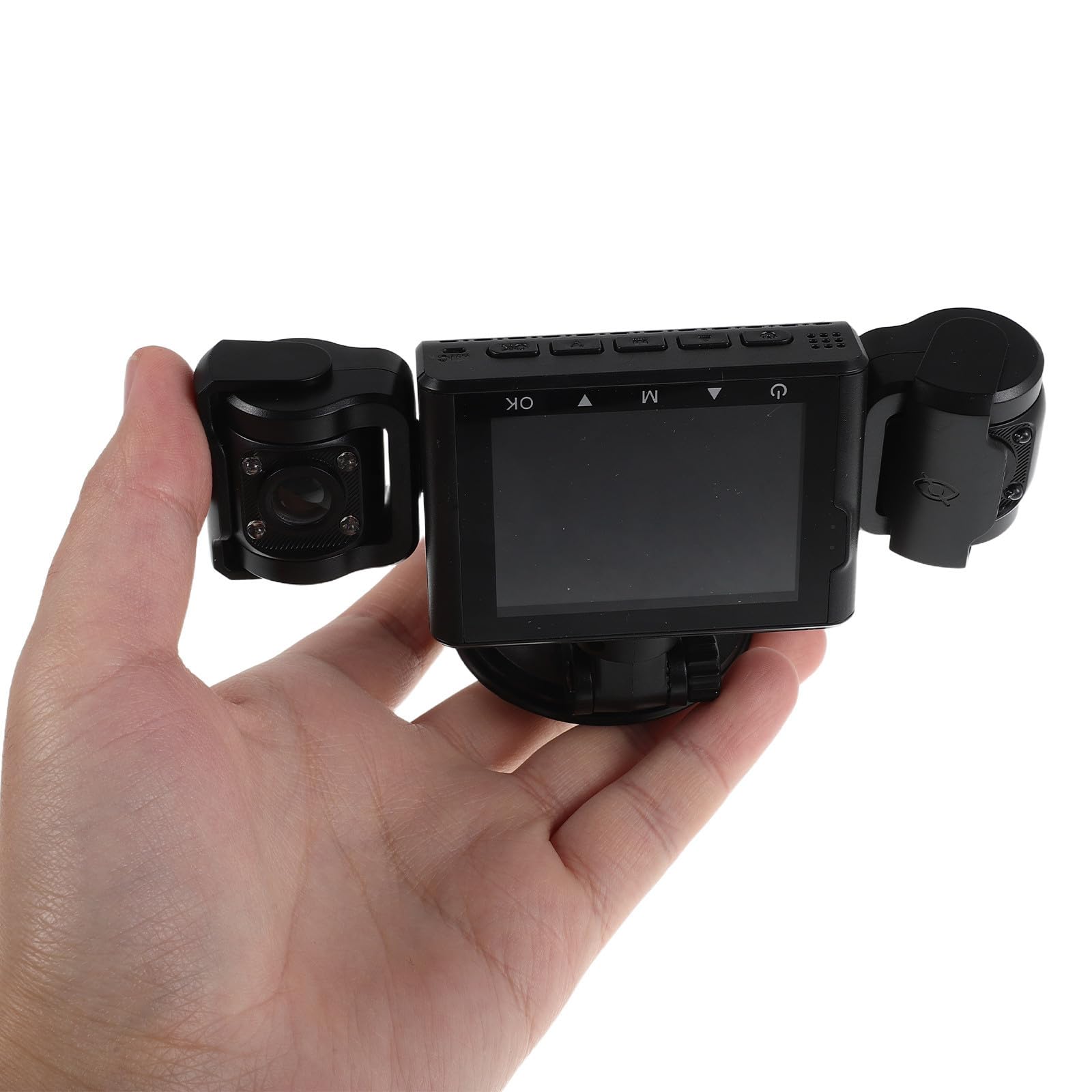 Cabilock Cámara de Tablero para Coche con Lente Gran Angular y Fácil Instalación, Material Abs Negro, Visión Nocturna y Modo de Estacionamiento para Seguridad Interior del Vehículo
