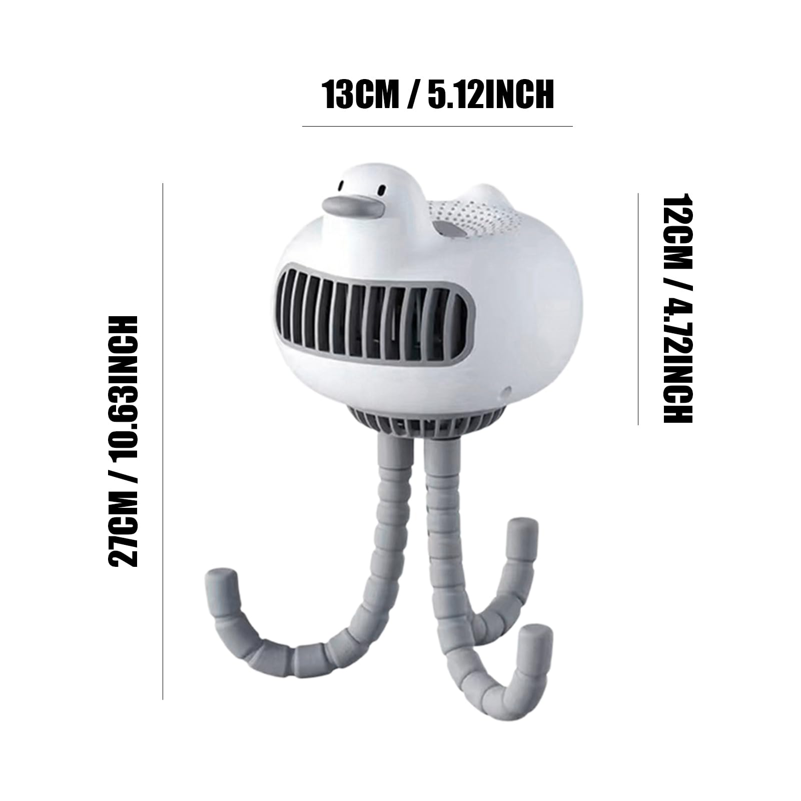 Ventilador portátil para cochecito, mini ventilador portátil para cochecito, ventilador pequeño con clip, ventilador portátil, desmontable de 3 velocidades, recargable, rotación de 360°, ventilador de
