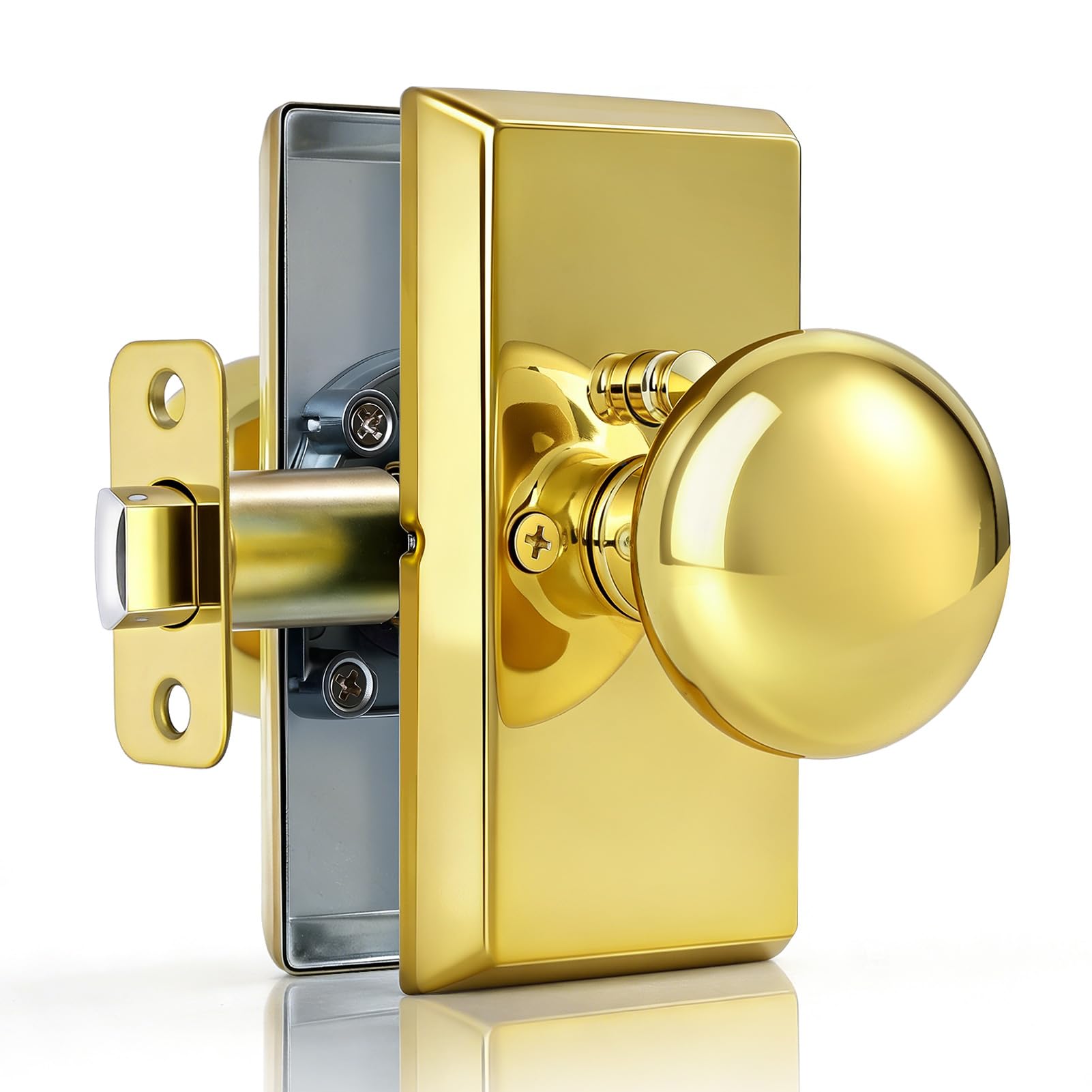 Matte Black Door Knobs - Privacy Lock & Modern Design -20