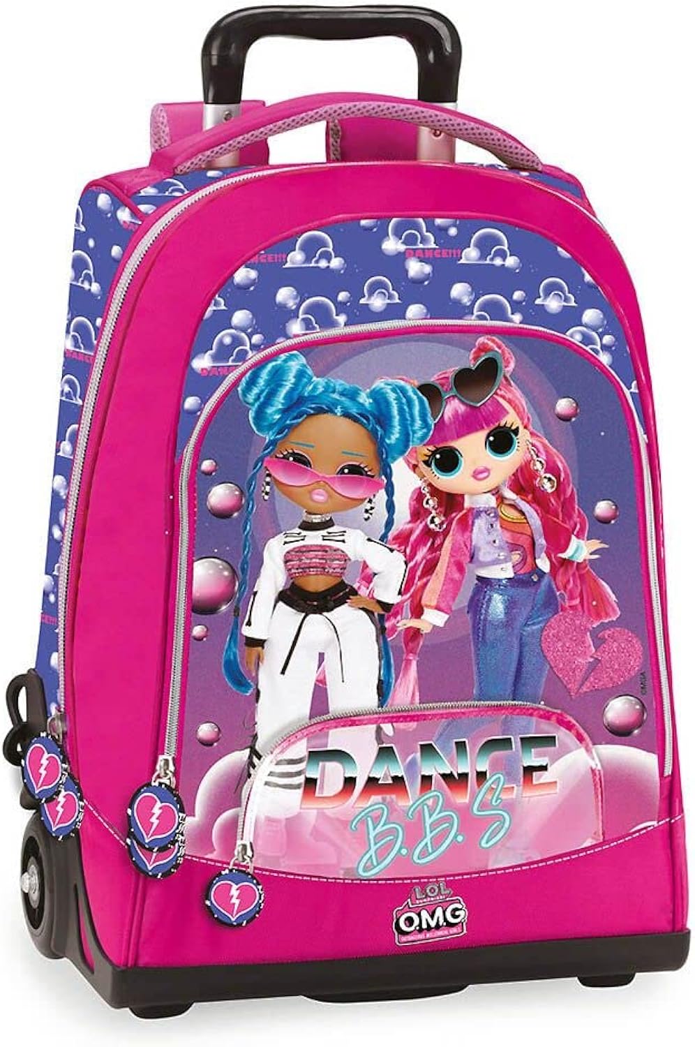 Panini Franco franco panini Zaino Trolley OMG LoL, Rosa Panini Franco franco panini Zaino Trolley OMG LoL, Rosa