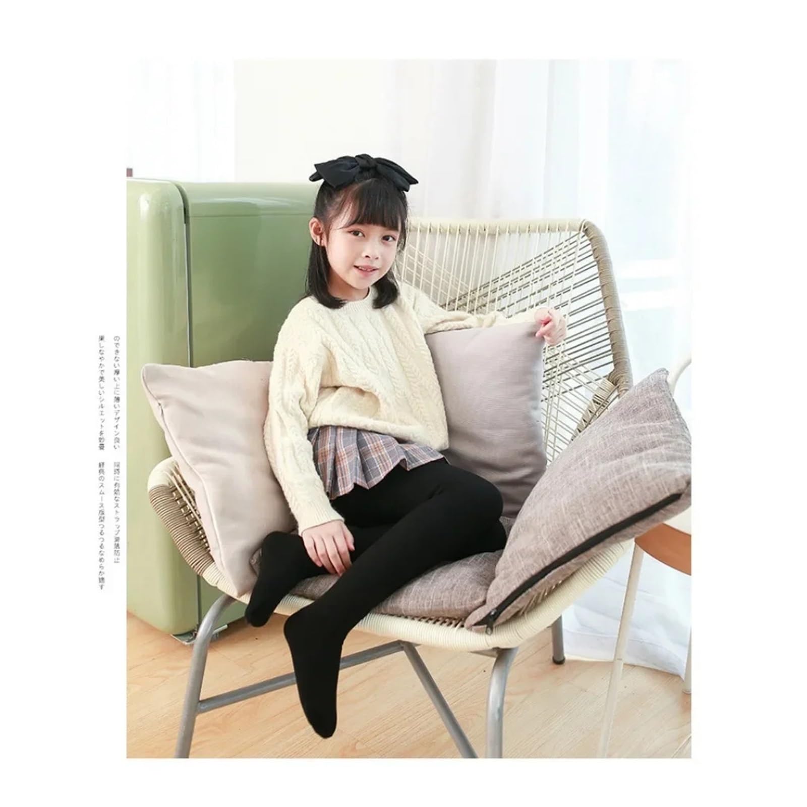 Collant invernali for bambine e ragazze in velluto – Leggings for bambini in cotone e poliestere addensato | Neve calda Mantieni i collant caldi