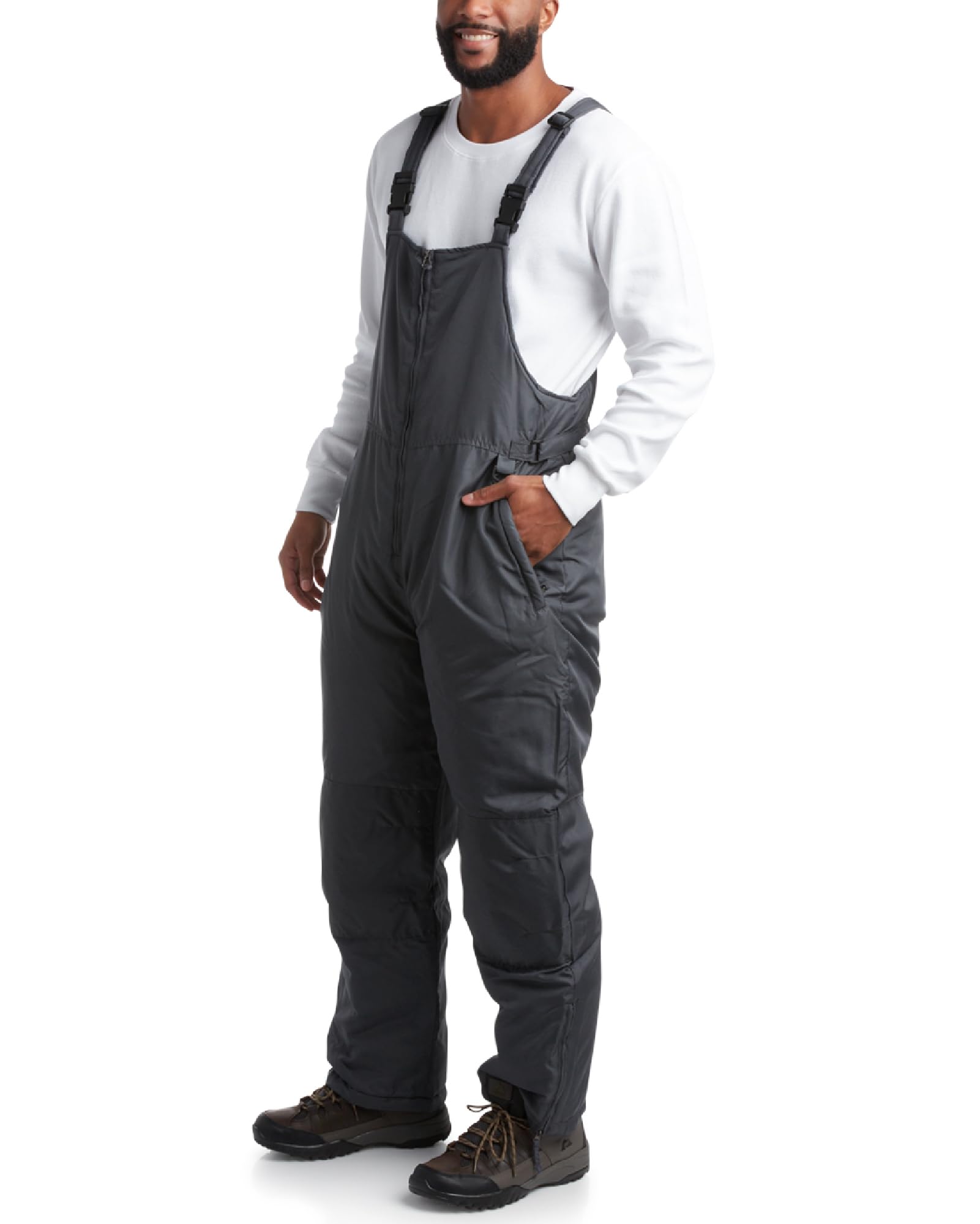 Cherokee Mens Snow Bibs - Durable Insulated Waterproof Snow Bibs Overalls for Men - Work Coveralls for Men (Size: S-3XL)