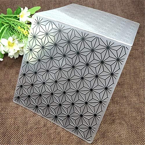 Diamond Background Flower Print DIY Plastic Embossing Folders for DIY Scrapbooking Paper Craft. Card Making Decoration Supplies