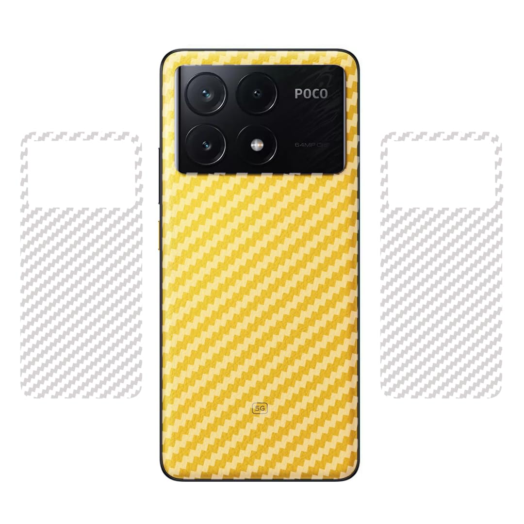 DVANK™ (Pack of 2) Back Lamination Skin Compatible for Poco X6 PRO 5G || 3D Carbon Fiber Ultra-Thin Protective Film (Transparent) with Easy Installation KIT (B0CSFSCXCJ) Amazon Price History, Amazon Price Tracker