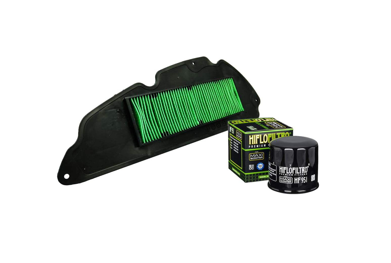 HF951 + 1700009 - KIT TAGLIANDO Filtro aria + Filtro olio COMPATIBILE CON SH 300 A I ABS 2007-2019 SH 300 A I ABS TOP CASE 2020 SH 300 I 2007-2019 SH 300 I ABS 2007-2022