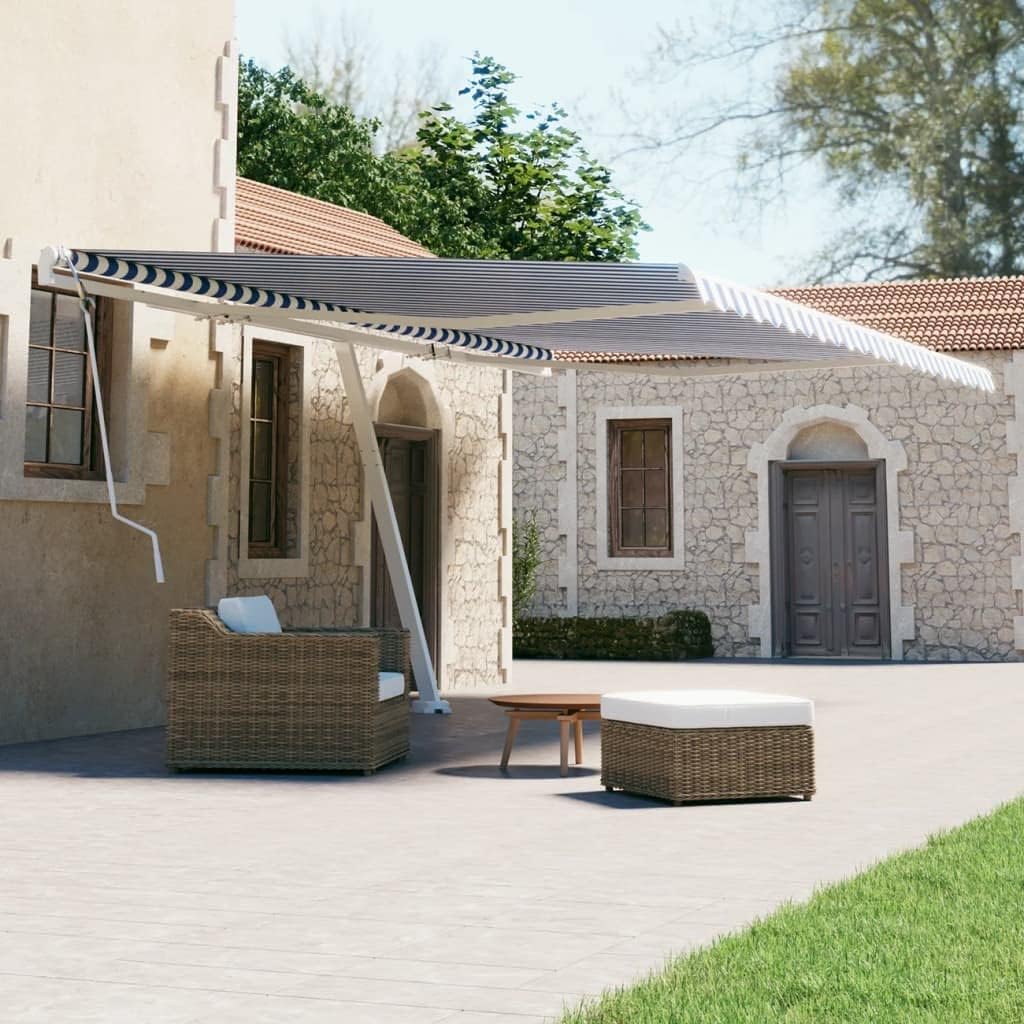 FIRBNUS 16x10 FT Awnings for Patio Freestanding Manual Retractable Awning