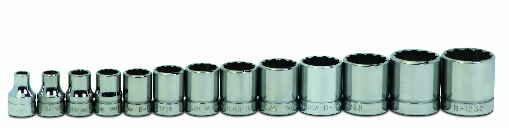 Amazon.com: Williams WSB-13RC 13-Piece 3/8-Inch Drive Shallow 12