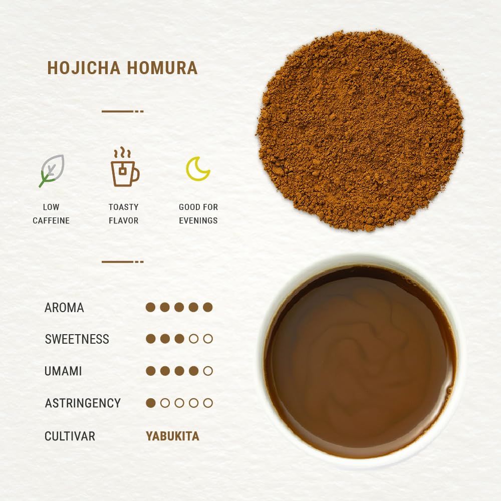 Senbird Premium Hojicha Powder - Japanese Roasted Matcha from Kyoto, Japan - Tea Powder in Airtight Tin (1.06oz/30g)