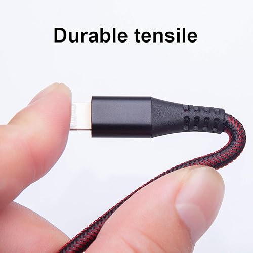 Miniatura 4 de Cable de carga extra largo Lightning para iPhone, paquete de 2 cables de 10 pies (3 metros) para iPhone 131211 ProXXs MaxXR8 Plus766sSE5c5s5 iPad