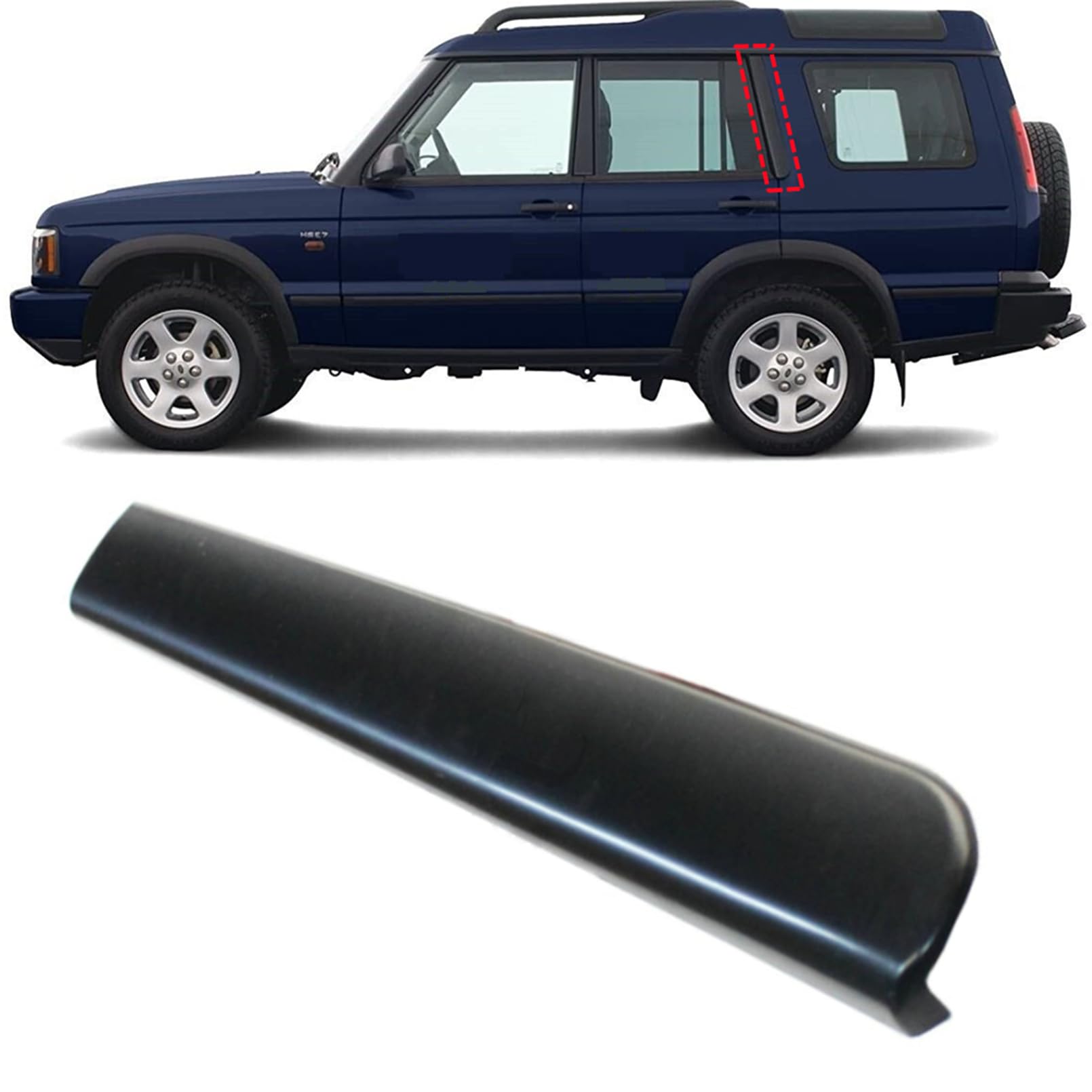 MUTUSAISI Rear Left C Pillar Post Finisher Door Trim Molding Replacement for Land Rover Discovery 1999-2004