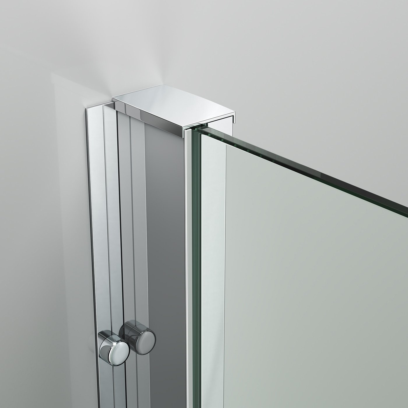 iBathUK 1200 x 760 Premium Sliding 8mm Thick Easy Clean Glass Shower