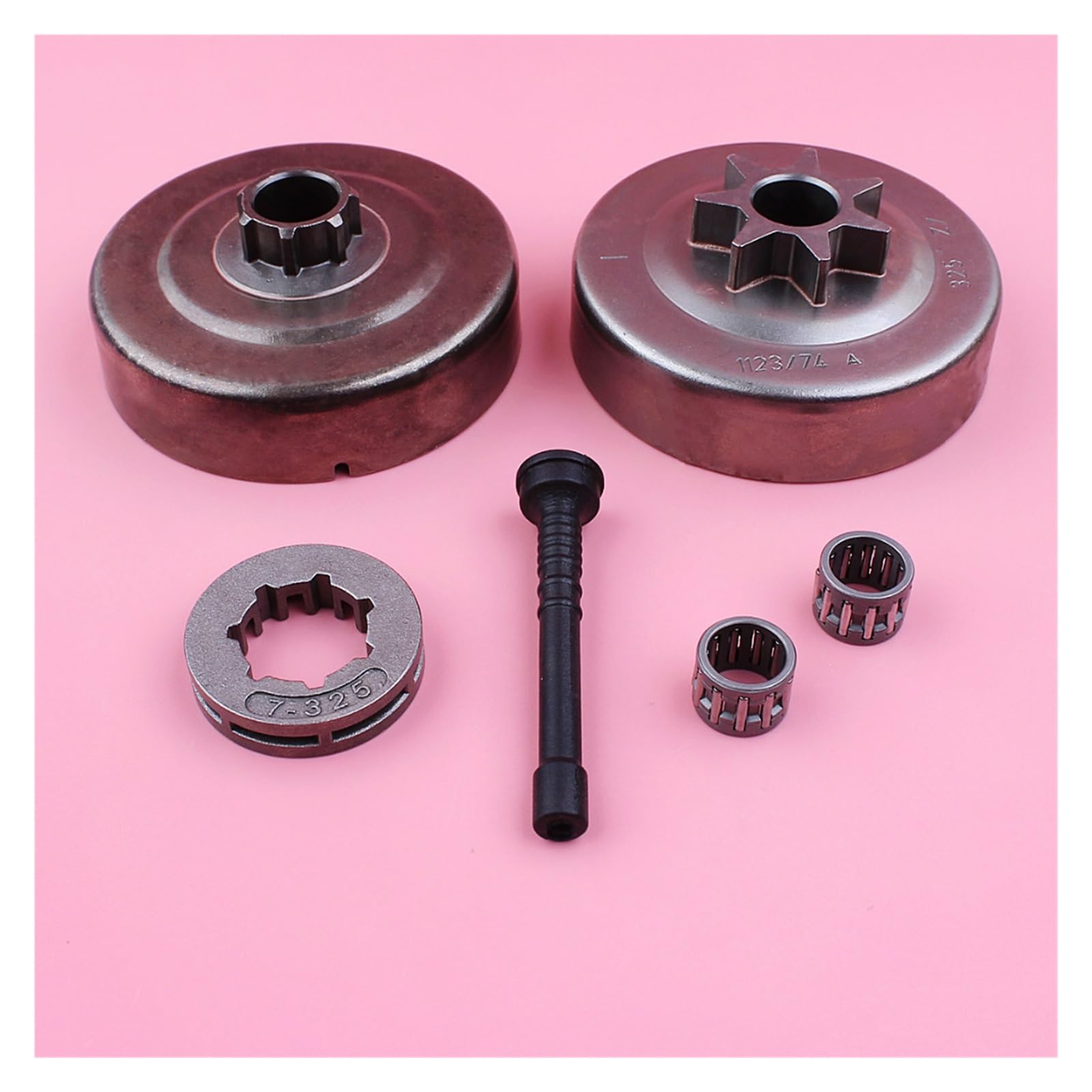 Tambor de Embrague. 325, 7 Dientes for Stihl MS250 MS230 MS210 025 023 021, Repuesto de Motosierra. 325 "7 Dientes ID 17mm, piñón, llanta, Manguera de Aceite