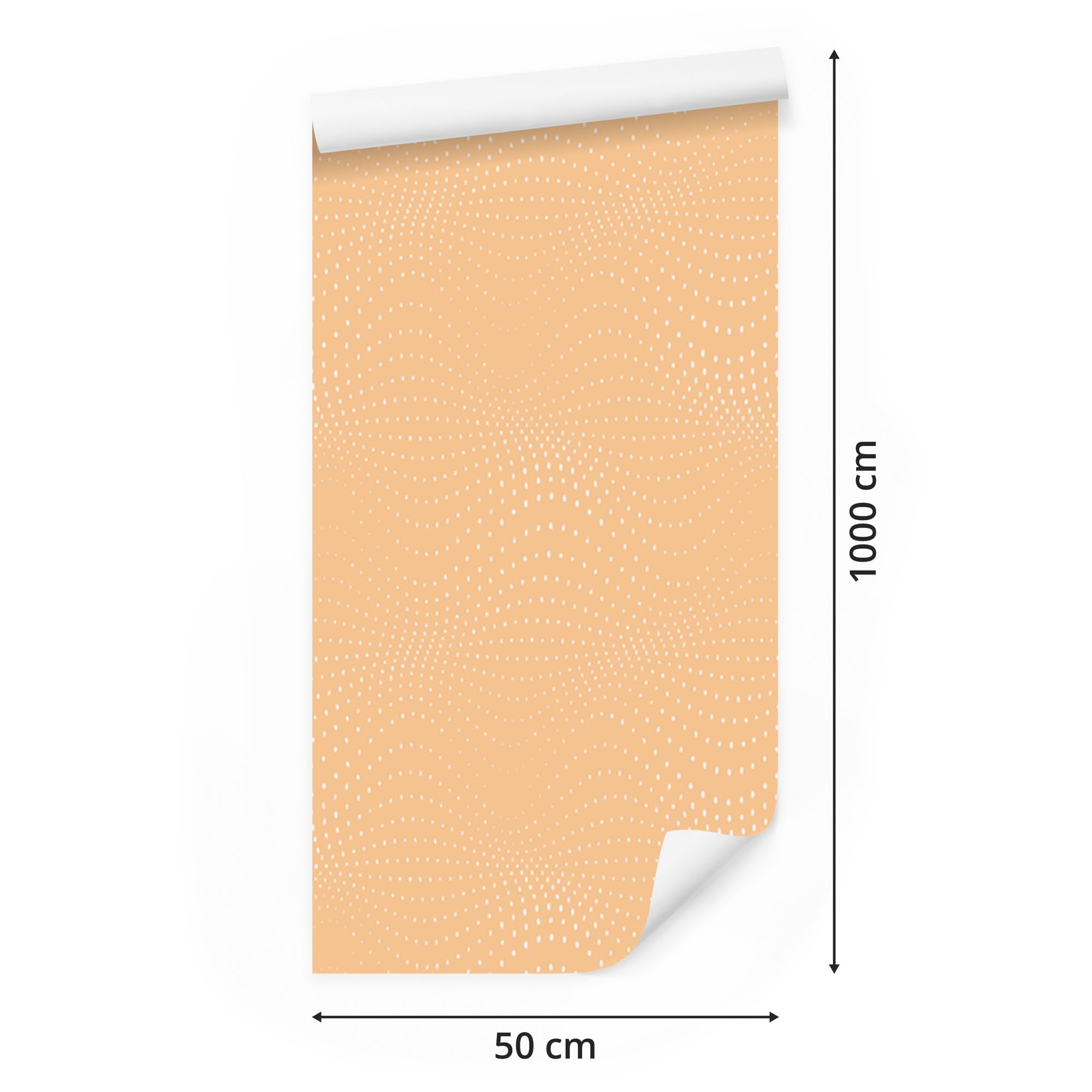 Vliestapete Geometrisches Muster – Creme 50 x 1000 cm | Grafische Formenkomposition; Plastische Tiefenwirkung; Zeitgemäße Wandgestaltung; Kleister im Set