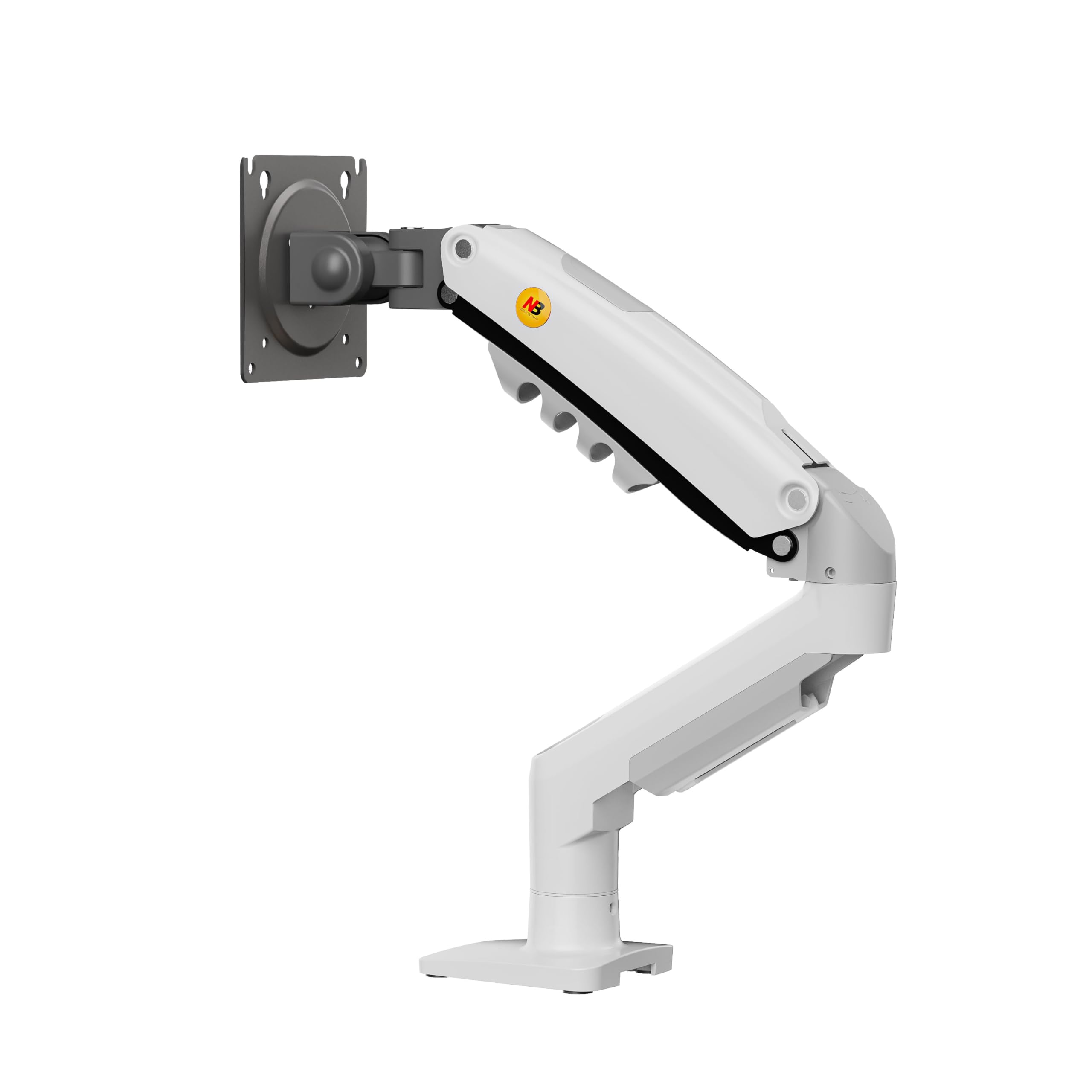 North Bayou NB - F80 Multi Colours Gas-Struct Flexi Mount Desktop 17" to 30" Monitor Arm (White)-picture-20