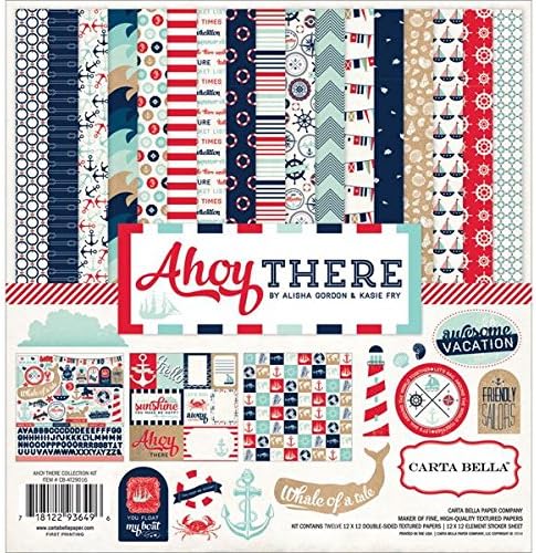 Carta Bella Paper Company CBAT29016 Ahoy There Collection Kits Scrapbook