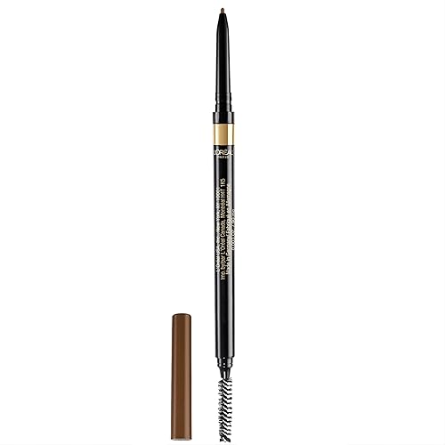 L'Oreal Paris - Maquillaje para cejas Stylist Definer, Lápiz impermeable para cejas, Lápiz mecánico ultra fino, dibuja pequeños pelos de cejas y
