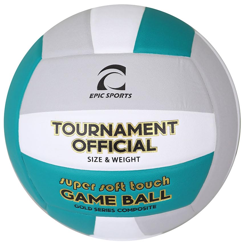Epic Gold Series Tournament Official Game Multi-Color Volleyball (24-Colors Available) Official Size