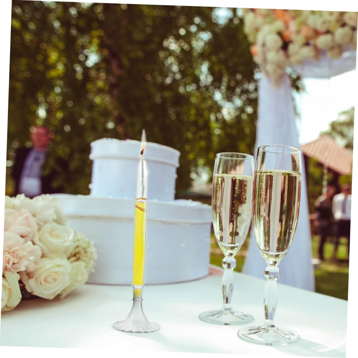 2pcs Vintage Glass Oil Lamp for Indoor Use Romantic Taper Liquid Candle Holder Decorative Home Wedding Table Centerpiece