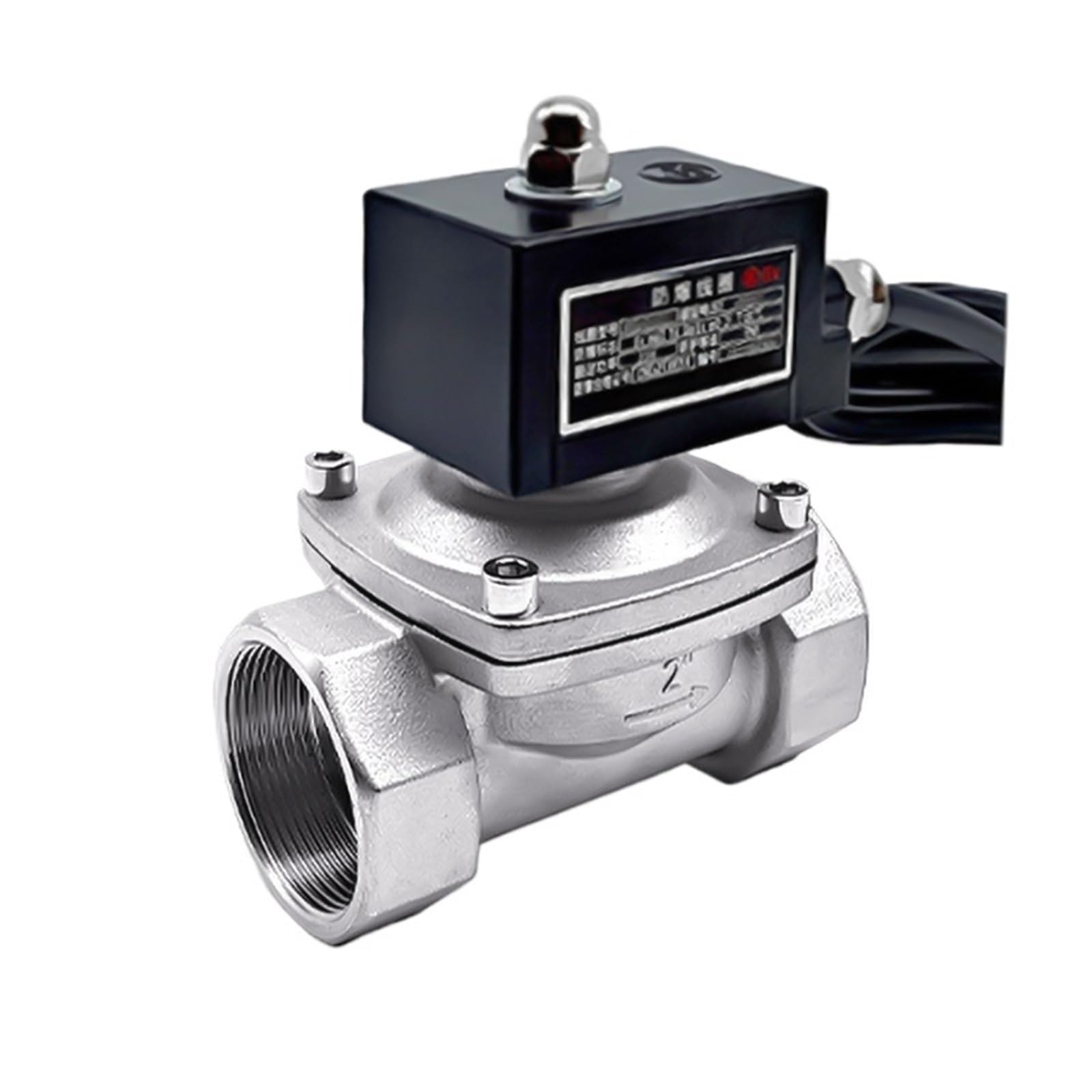 2" Normally Closed Explosion Solenoid Valve DN50 304 Stainless Steel Solenoid Valves