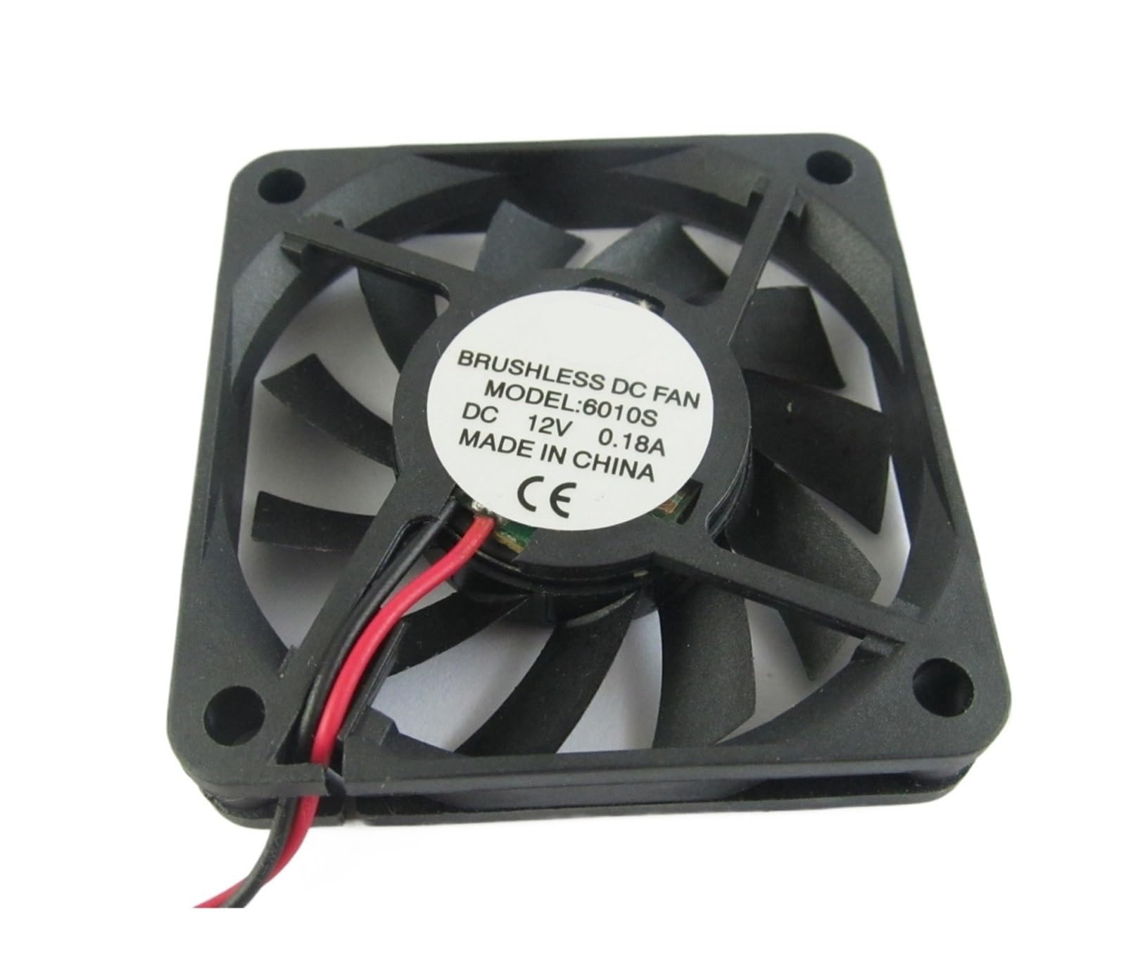 OKEWGHFL 50 Pack Brushless DC Cooling Fan 60x60x10mm 6010 11 Blade 12V 0.18A 2 Pin Connector