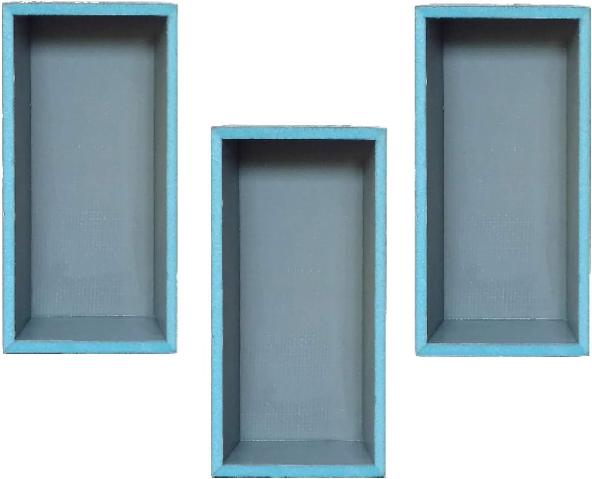 6" x 13" Pre Made Shower Niche 3 Pack. Waterproof Leak Proof Ready For Tile Installation Storage For Shampoo and Soap