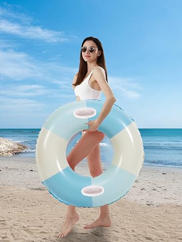 Miniatura 5 de Tubos de piscina, 2 flotadores inflables de piscina para adultos, flotadores de piscina inflables, balsa de piscina, fiesta, agua, verano, playa,