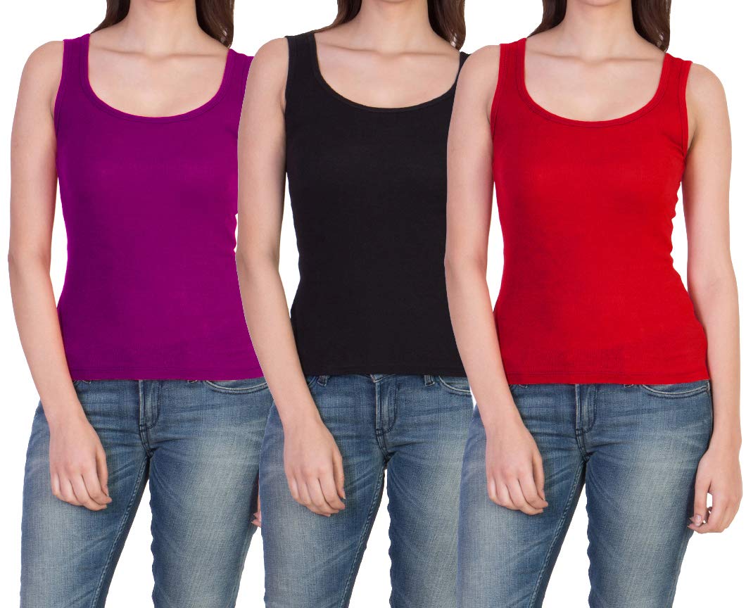 paras Women's & Girl's Cotton & Lycra Camisole (Pack of 3)-picture-25