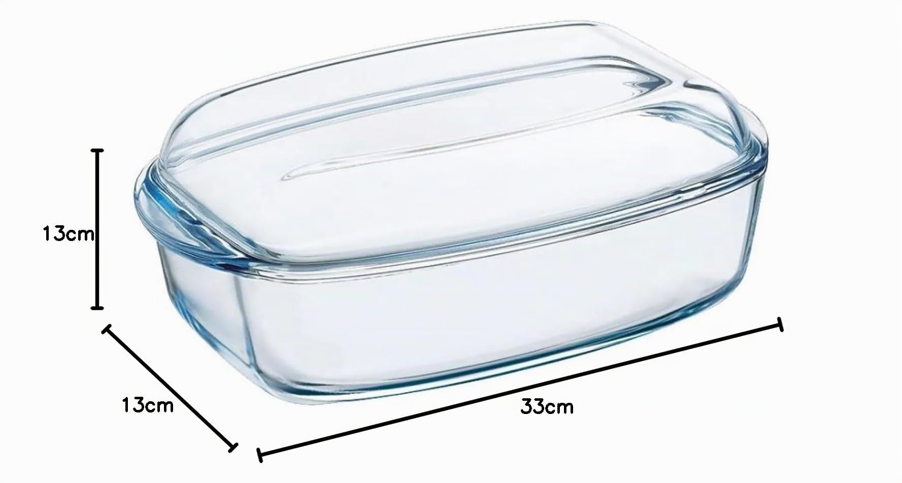 PYREX Essentials - Cuenco Rectangular con Tapa (45 L)