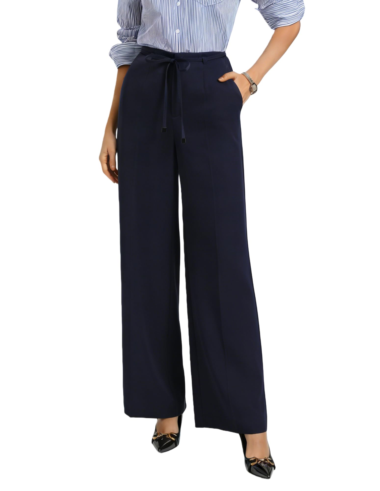 GRACE KARIN Wide Leg Dress Pants Women 2026 High Waisted Work Pants Business Casual Slacks Trousers with Pockets