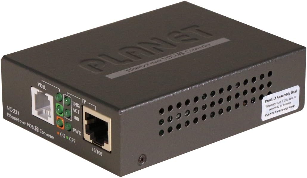 Planet VC-231 Single port 100/100 Mbps Ethernet to VDSL2 Converter - 30a profile