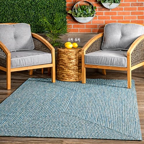 Image of Premium Hand Braided Cotton Rectangular Carpet 5X8 Feet | Soft & Durable Floor Rug for Living Room, Bedroom & Kids Room | Anti-Slip, Washable & Eco-Friendly Color -Multi Green