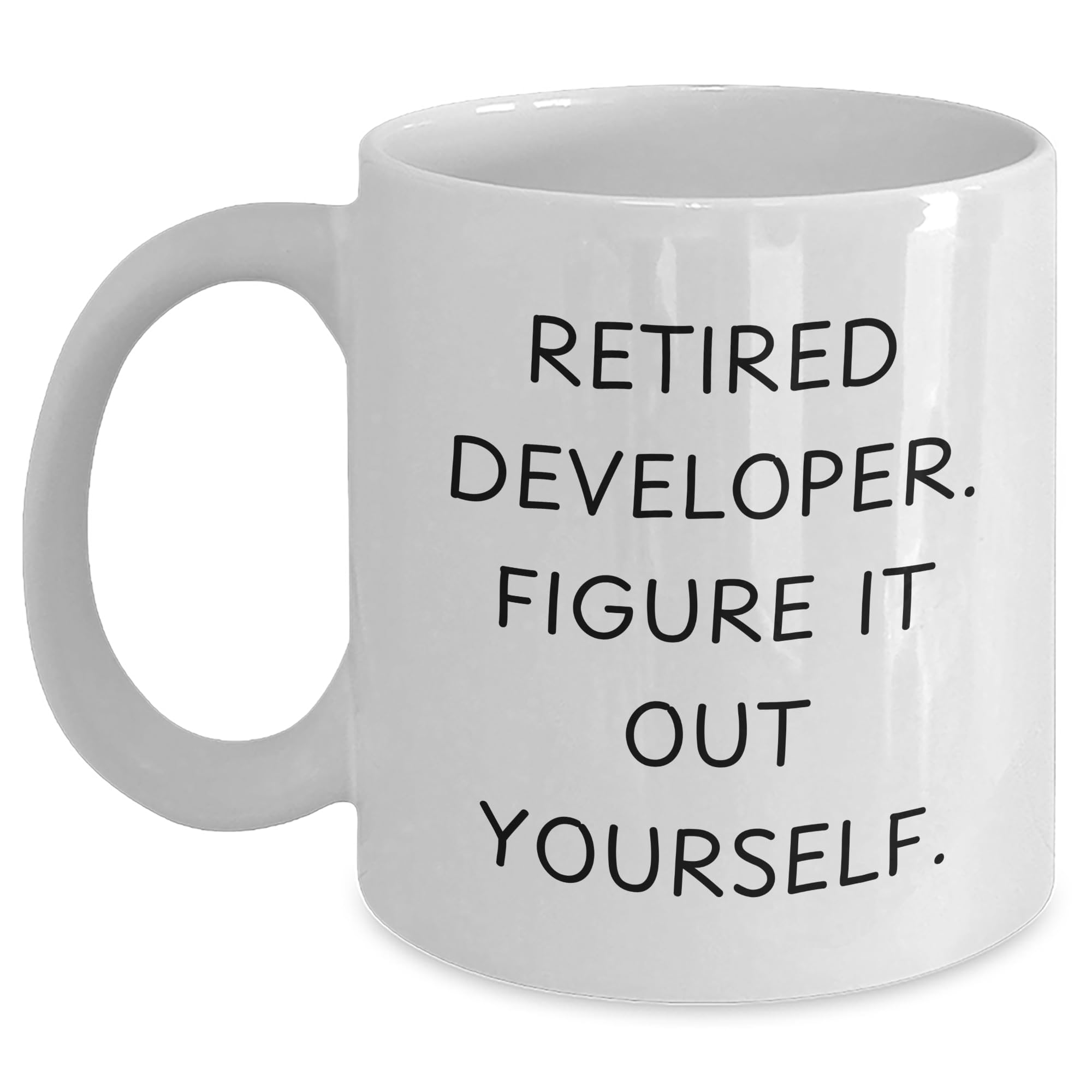 Developer Funny Quote White Coffee Mug Gifts from Coworkers for Christmas