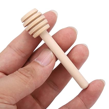 Set of 2 Honey Drizzler, Practical Stirring Rod Multi-Layer Grooves for Tea(8cm)