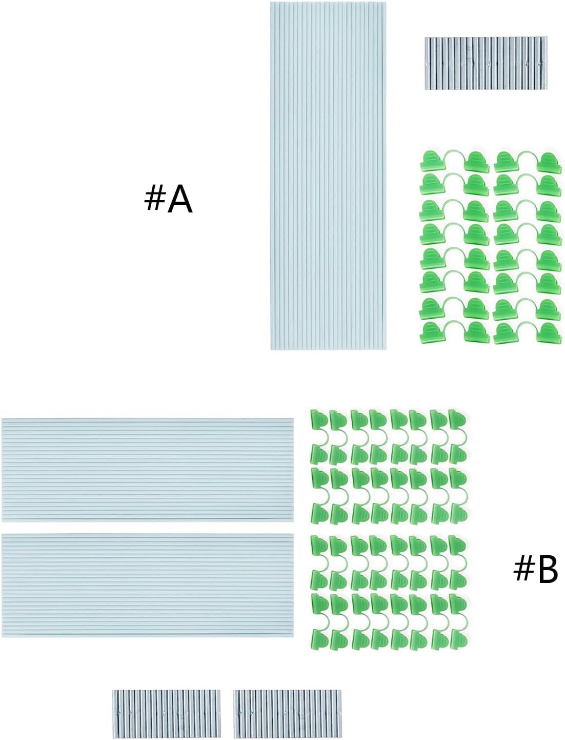 25/50pcs Greenhouse Hoop Set Seedling Bracket Garden Plant Hoop Grow Tunnel Support For Vegetable Protections
