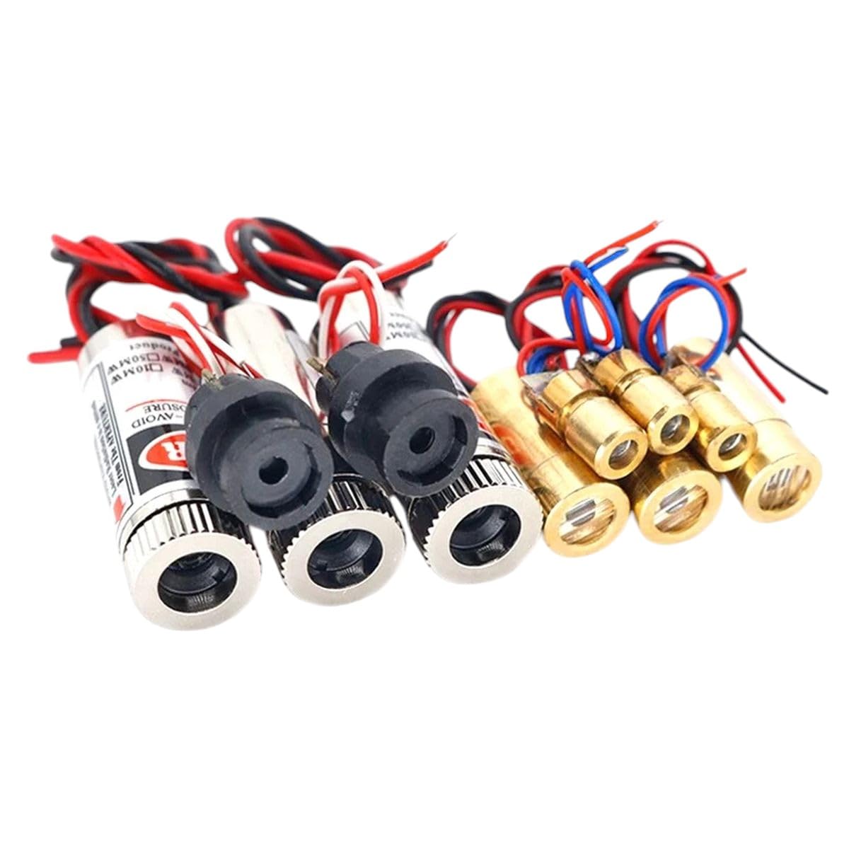 650nm 5mW Red Point/Line/Cross Laser Module Head Glass Lens Focusable Focus Adjustable Laser Diode Head Industrial Class